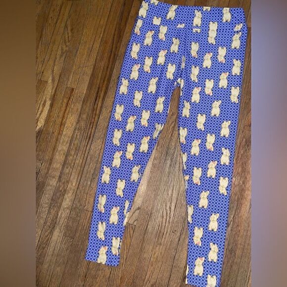 Lularoe tall&curvy Leggings • Frenchies With Bows • Unicorn Collection • NWOT - Picture 7 of 14